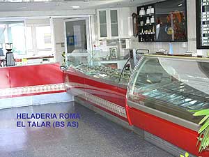 Heladería Roma equipada con máquinas Guallar